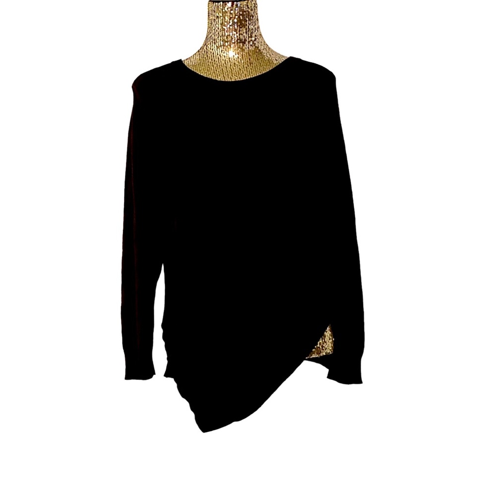 Verve Ami Asymmetrical Black Sweater